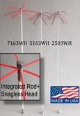5163WH 5/16" x 3' Rod with Integrated SnagLess Whip Head